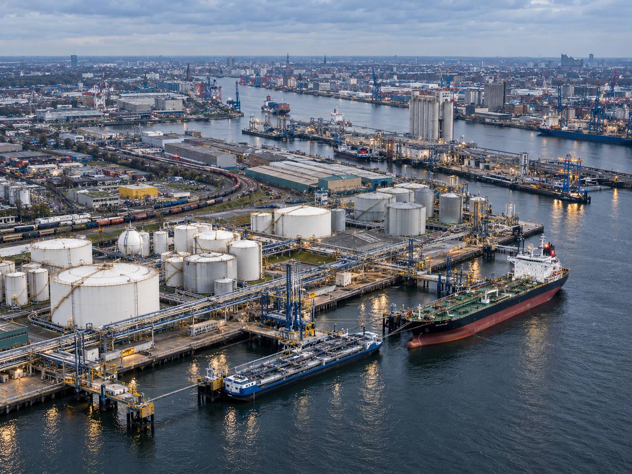 SourceLink Terminals Primorsk terminal in Russia with stainless steel tanks and deep-water berth
